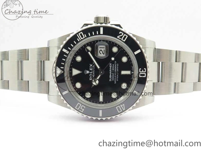 0102 Upgraded Submariner 41mm 126610 LN BP Maker Black Dial on SS Bracelet A 2592